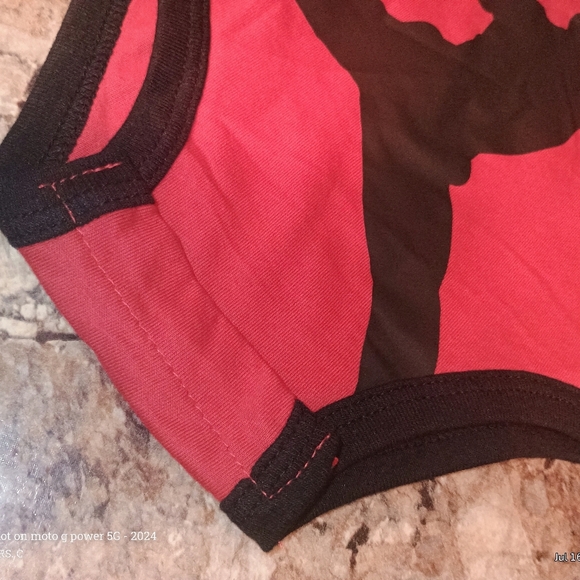 Jordan Red and Black Bodysuit with Stylish Design.New - Picture 4 of 7